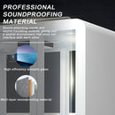 Office Sound Booth with Audio Privacy - Removable Soundproof Booth with White with Arc Border Design,Soundproof Room with Light,Fans, Socket for Study,Telephone Booth