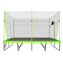 10FT by 17FT Green Rectangule Trampoline with Basketball Hoop and Ladder