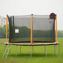 15FT Trampoline with Basketball Hoop, Inflator and Ladder