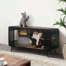 Spacious Cat House with Tempered Glass