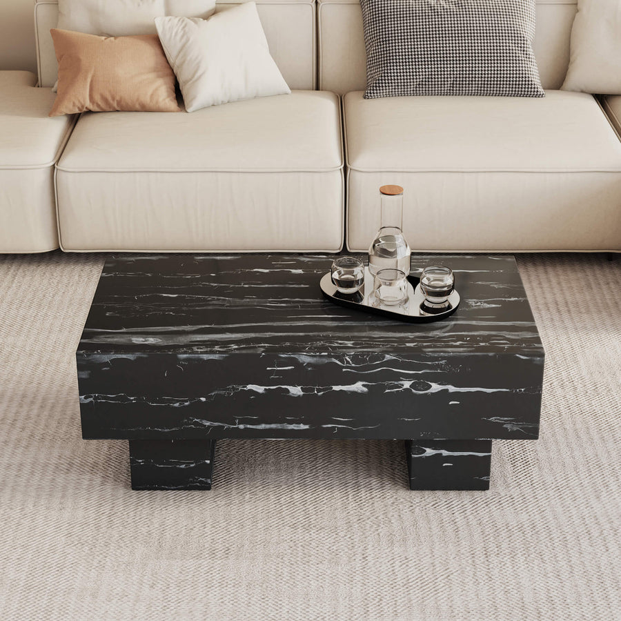 Modern Rectangular Black Coffee Table