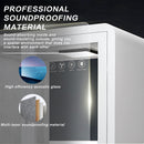Office Sound Booth with Audio Privacy - Removable Soundproof Booth with White with Arc Border Design,Soundproof Room with Light,Fans, Socket for Study,Telephone Booth