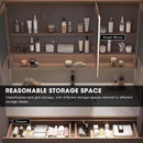 44''-72'' Floating Bathroom Vanity with Wood Grain Color Style