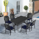 Black 7-Piece Set Of Patio Furniture