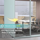 Office Sound Booth with Audio Privacy - Portable Soundproof Pod with Stylish Light Blue Frame,Soundproof Room with Light,Ventilation,Sockets for Office work