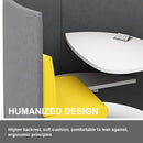 Privacy Seat - Office Guest & Reception Chairs Include Curved Integrated Design,Unique Privacy Chair& Single Seat with White Small Table for Library,Reading Room