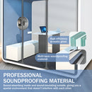 Office Sound Booth with Audio Privacy - Portable Soundproof Pod with White Exquisite Design,Movable Room with Light,Ventilation,Socket for Study,Singing Room,Telephone Booth
