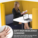 Privacy Seat - Office Guest & Reception Chairs with Yellow Modern Style,Modular Seating Lounge Includes Two-Person Face-to-Face Design for Meeting Room Cafe Library