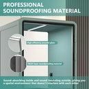 Office Sound Booth with Audio Privacy - Soundproof Recording Booth Includes Green Frame with Curved Corners,Soundproof Room with Light,Steel Plate Structure for Study