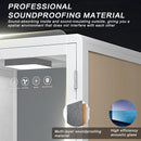 Office Sound Booth with Audio Privacy - Removable Soundproof Booth Includes White with Wood Grain Side Trim,Soundproof Room with Light,Fans, Socket for Singing Room,Telephone Booth