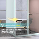 Office Sound Booth with Audio Privacy - Portable Soundproof Pod with Stylish Light Blue Frame,Soundproof Room with Light,Ventilation,Sockets for Office work