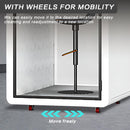 Office Sound Booth with Audio Privacy - Portable Soundproof Booth Includes White with Black Border Design,Movable Room with Light,Fans,Socket for Singing Room Office Study