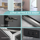 Office Sound Booth with Audio Privacy - Portable Soundproof Pod with Stylish Light Blue Frame,Soundproof Room with Light,Ventilation,Sockets for Office work