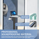 Office Sound Booth with Audio Privacy - Portable Soundproof Pod with White Exquisite Design,Movable Room with Light,Ventilation,Socket for Study,Singing Room,Telephone Booth