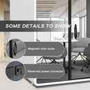 Office Sound Booth with Audio Privacy - Removable Soundproof Booth Includes Magnetic Door Closing Design,Modern Room with Light,Fans,White Tint&Socket for Study
