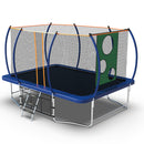 8FT by 14FT Blue Trampoline with Enclosure Net