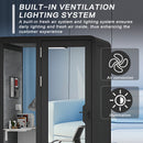 Office Sound Booth with Audio Privacy - Portable Soundproof Booth Includes Black Modern Design,Movable Room with Light,Fans, USB Port for Singing Room, Telephone Booth