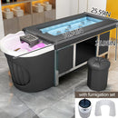 79'' Black Head SPA Bed with Facial Table Includes Steaming