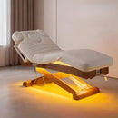 74‘’ Simple Esthetician Bed with Wood-Grain X-Shaped Frame