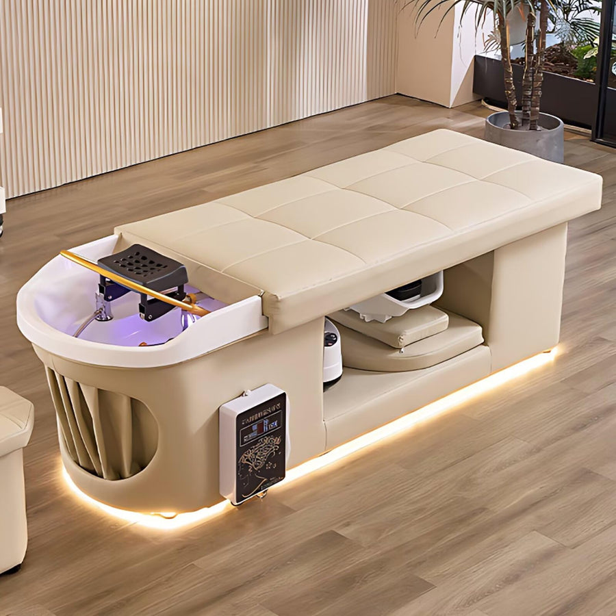 79'' Minimalist Head Spa Bed with LED Ambient Light