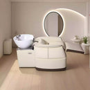 74‘’ Modern Salon Shampoo Bowl with Electric One-Button Adjustment