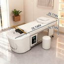 79'' White Shampoo Bed with Professional Accent Design