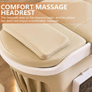 79'' Elegant Spa Shampoo Bed with Massage Headrest