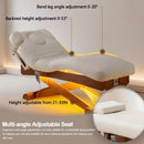74‘’ Simple Esthetician Bed with Wood-Grain X-Shaped Frame