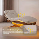 74‘’ Simple Esthetician Bed with Wood-Grain X-Shaped Frame