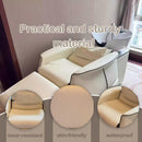 74‘’ Modern Salon Shampoo Bowl with Electric One-Button Adjustment
