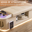 79'' Elegant Spa Shampoo Bed with Massage Headrest