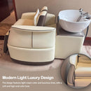 74‘’ Modern Salon Shampoo Bowl with Electric One-Button Adjustment