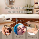 74‘’ Simple Esthetician Bed with Wood-Grain X-Shaped Frame