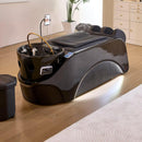 75'' Black SPA Shampoo Bed with Smart Massage