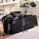 77'' Black Spa Shampoo Bed with Full Body Massage