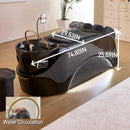 75'' Large Shampoo Bed with Geometric Texture Arc LED Light