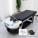 79'' Black Head Spa Bed with Water Circulation Waterfall