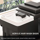 79‘’ Black SPA Bed with Waterfall Head SPA Equipment