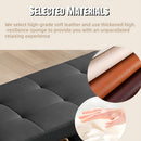 81'' Luxurious Head Spa Bed with Black Leather Modern Design