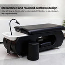 78'' Black Head SPA Bed with Large Storage Space