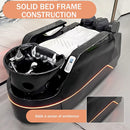 75'' Black Head Spa Bed with Smart Full Body Massage