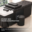 79‘’ Black SPA Bed with Waterfall Head SPA Equipment
