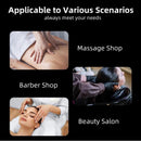 74'' 	Black Head Spa Bed with Cool Blue LED Light