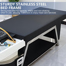 79'' Black Head Spa Bed with Water Circulation Waterfall