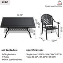 Black 7-Piece Set Of Patio Furniture