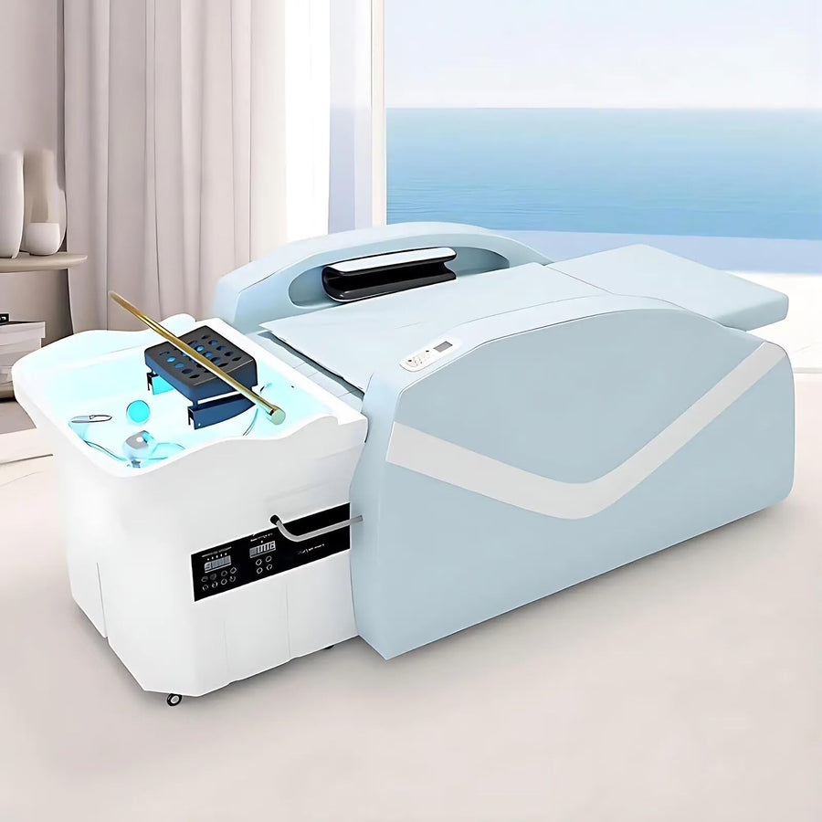 71'' Wide Head Shampoo Bed with Electric Body Massage