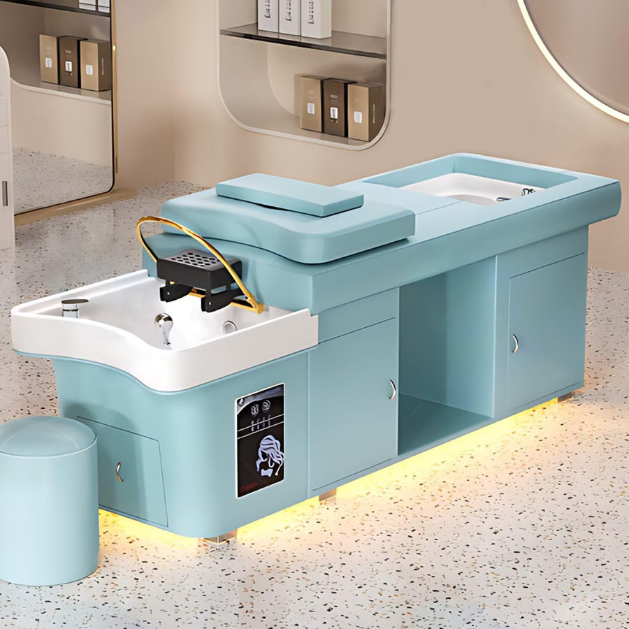 79'' Simple Head Spa Bed with Foot Bath