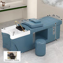 79'' Retro Head Spa Bed with Water Circulation Waterfall