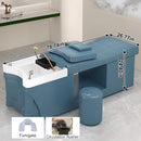 79'' Retro Shampoo Bed Bed with Water Circulation Waterfall