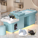 79'' Simple Head Spa Bed with Foot Bath